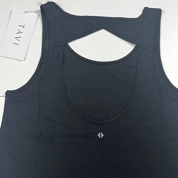 Tavi Active Sold @Neiman Marcus Ebony Tempo Tank XS Classic Silhouette &Cut Outs - Picture 8 of 8